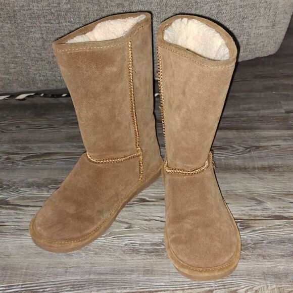 BearPaw brown   lined winter boots  Sz 8 - Picture 1 of 8